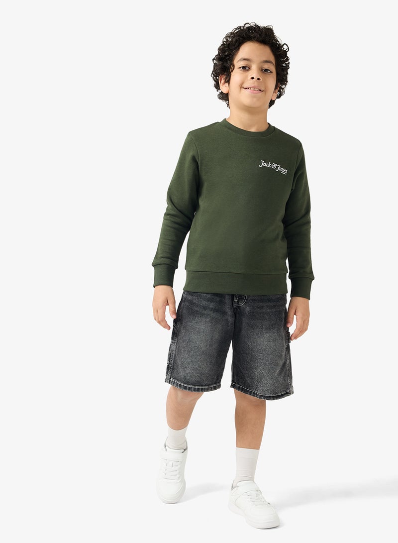 Jack & Jones Junior Kids Jjyuki Crew Neck Sweatshirt - Image 4